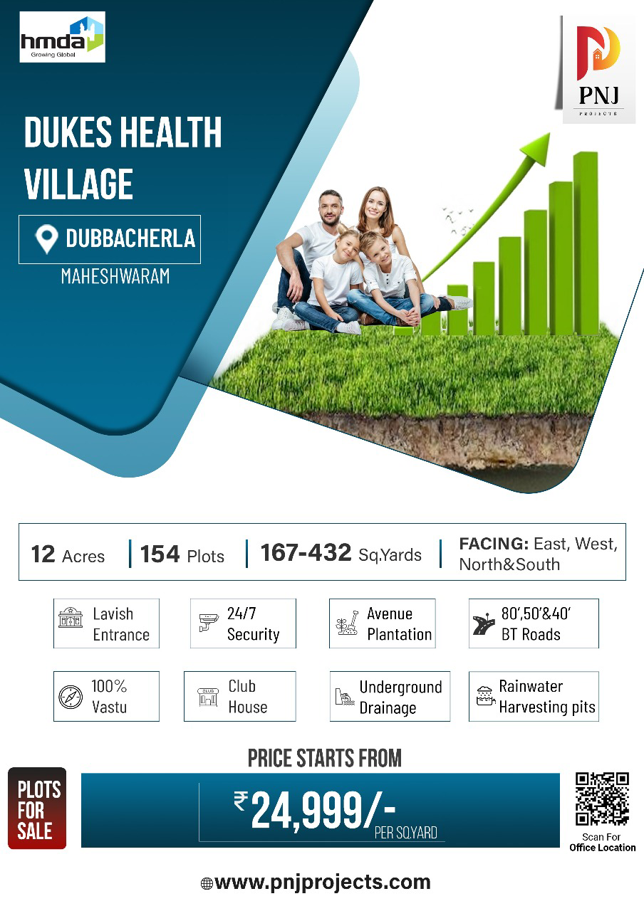 Plot for Sale in Dubbacherla,Ranga Reddy